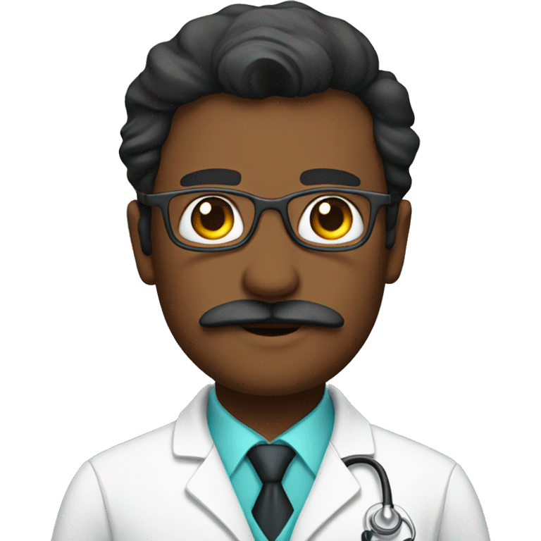 doctor with moustaches emoji