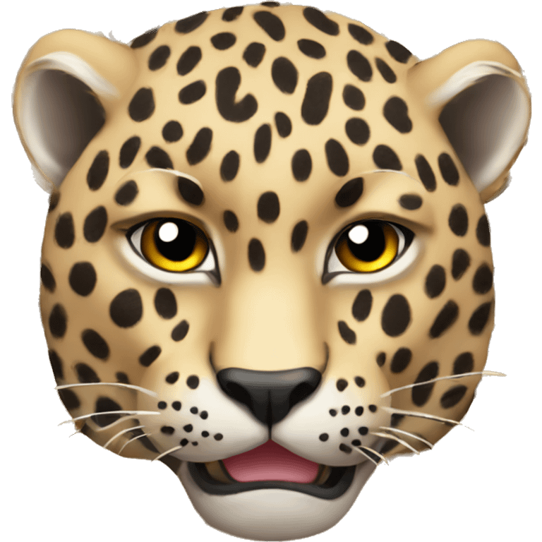 Leopard rolls his eyes emoji