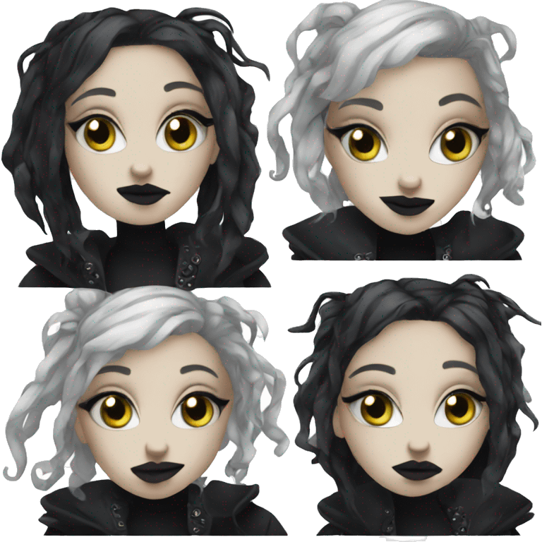 Goth girl emoji