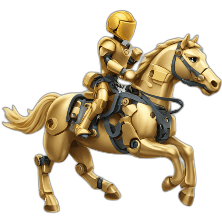 Mechanical Engineering running golden horse emoji