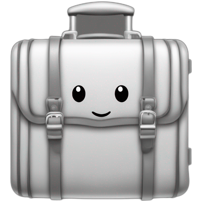 travel suitcase planet icon colorless emoji