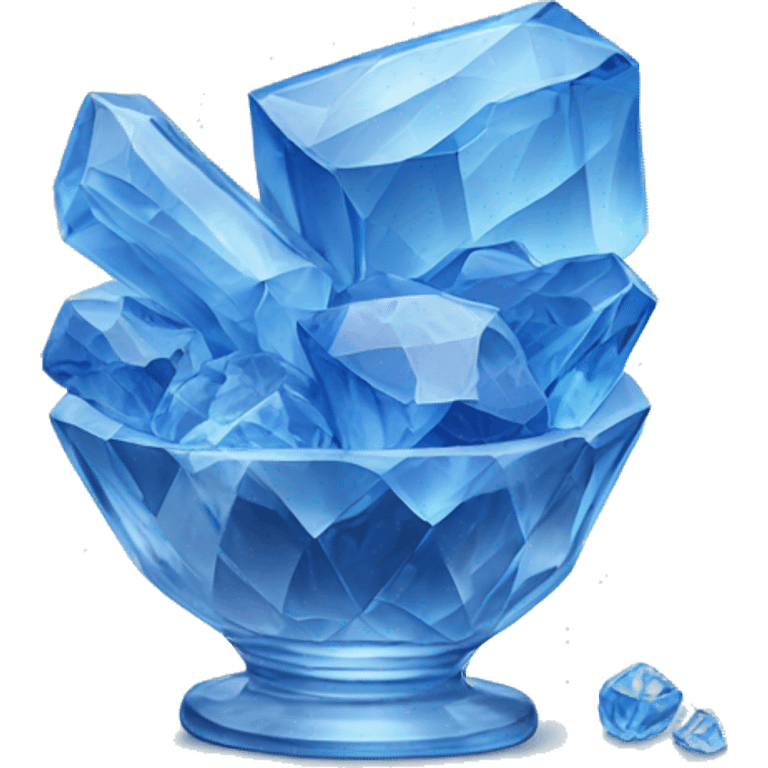 crystal blue food still life emoji