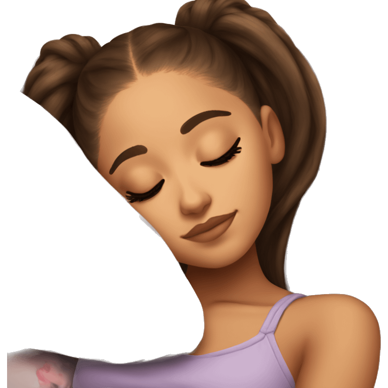 Ariana Grande sleeping emoji