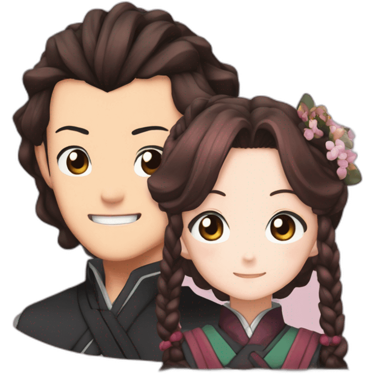 Tanjiro kamado y nezuko emoji