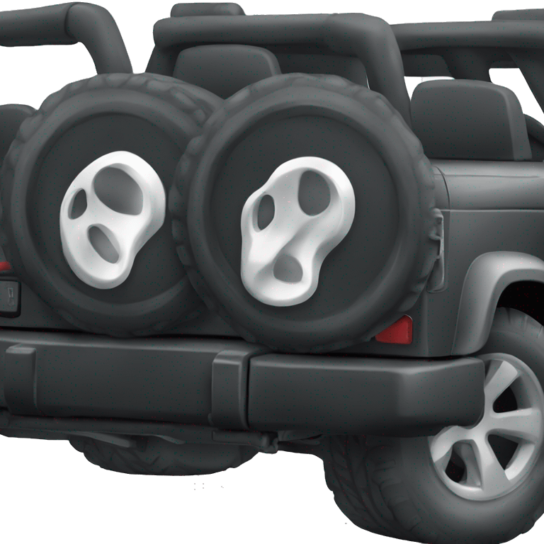 All black jeep emoji