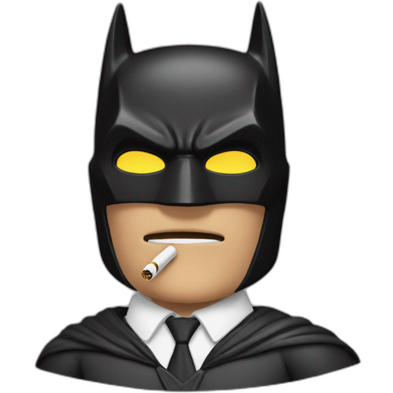 Batman smokes emoji