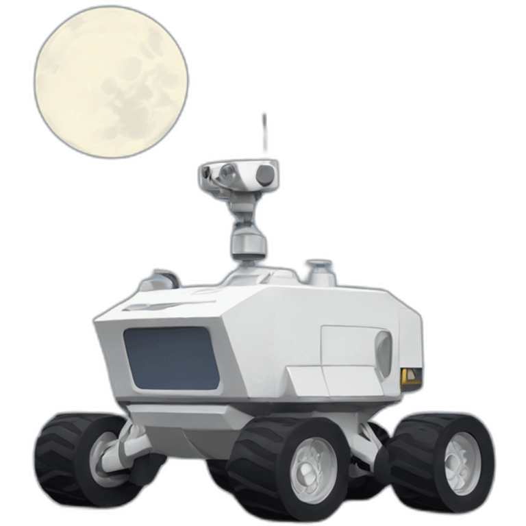 Moon Rover minimal emoji