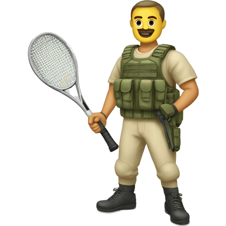 Soldado con tenis emoji