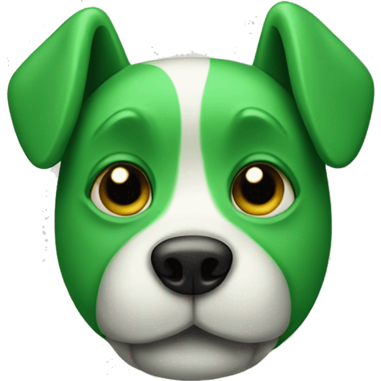 GREEN DOG WITH BONE emoji