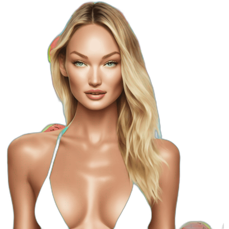 candice swanepoel swim emoji