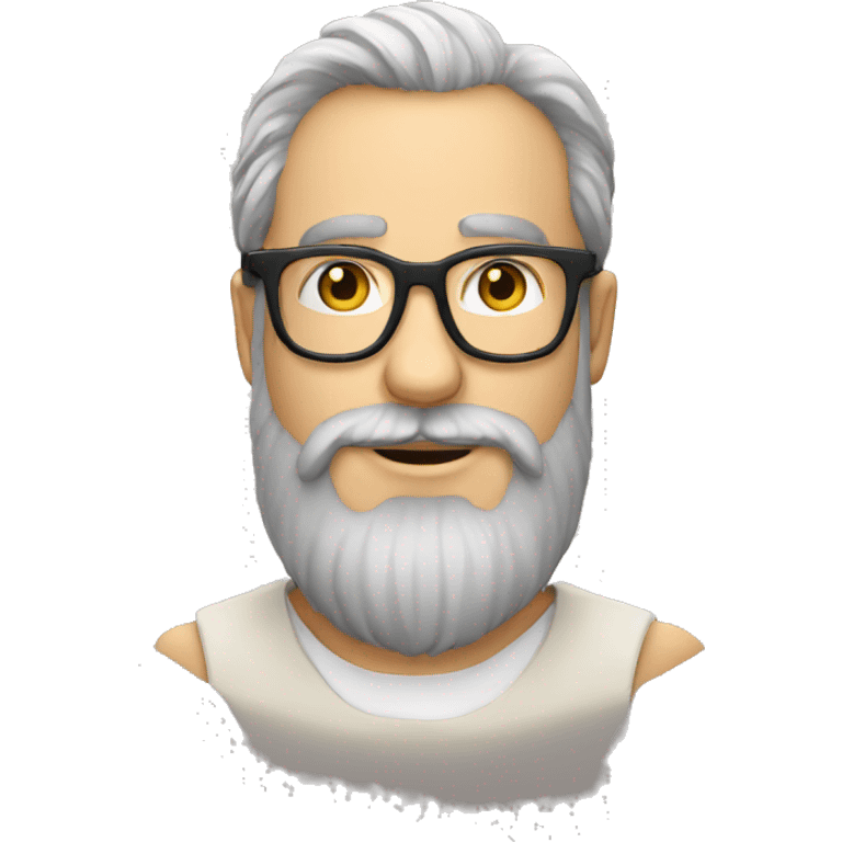 Majestic french bearded person with glasses emoji