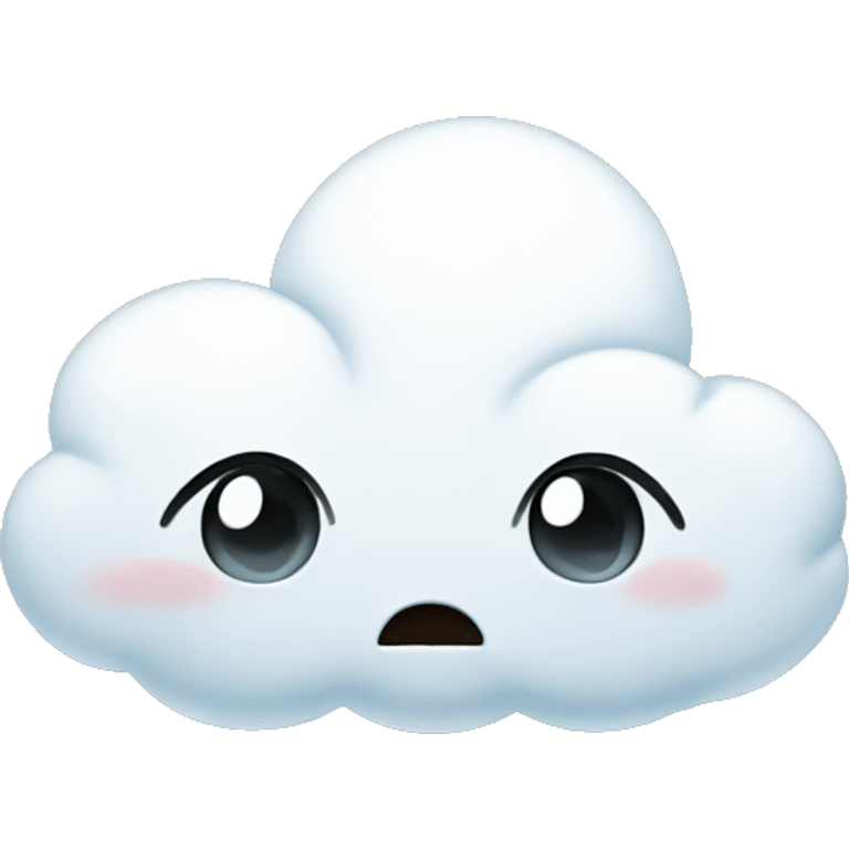 cloud with rain over a crying boy emoji