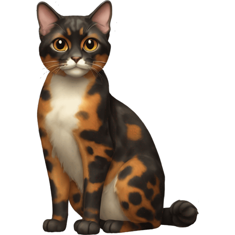 Tortoiseshell Cat Breed Full Body emoji