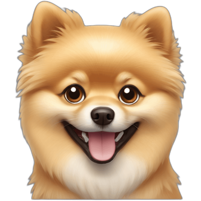 Happy Pomeranian emoji