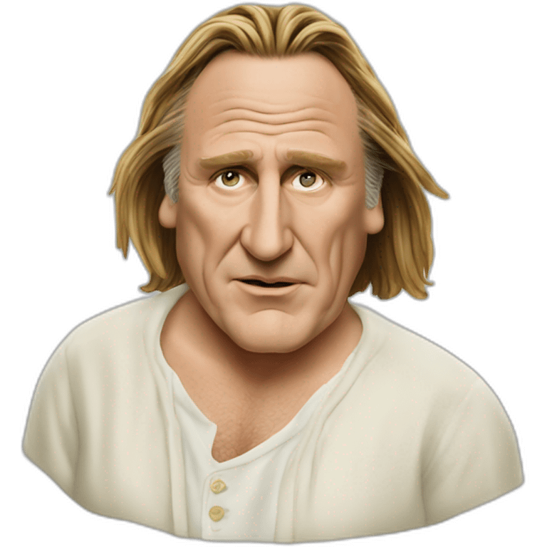 Gérard Depardieu in rasta smocking emoji