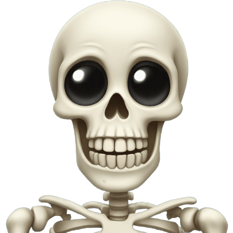 Surprised skeleton  emoji