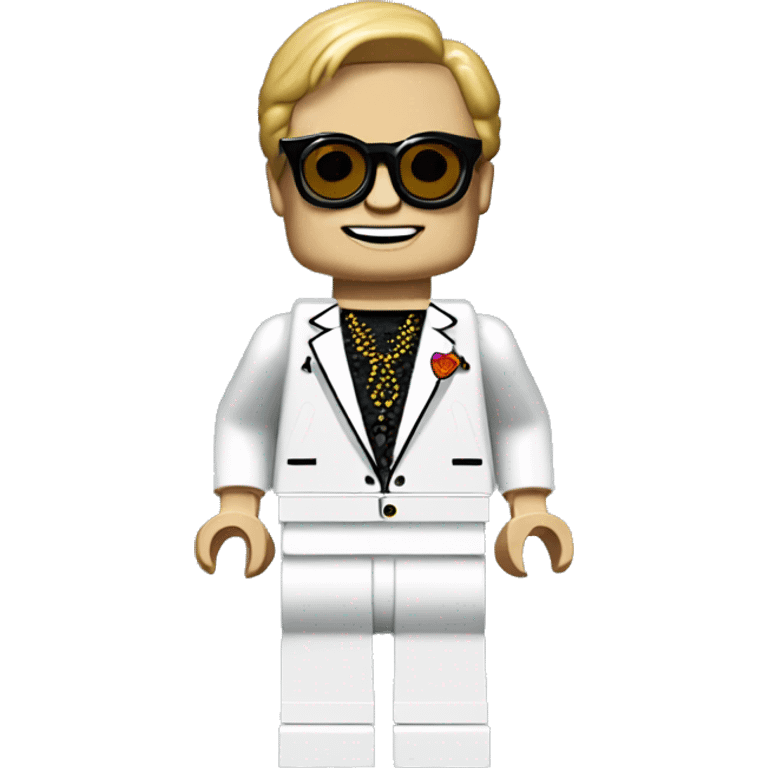 ELTON JOHN lego full body emoji