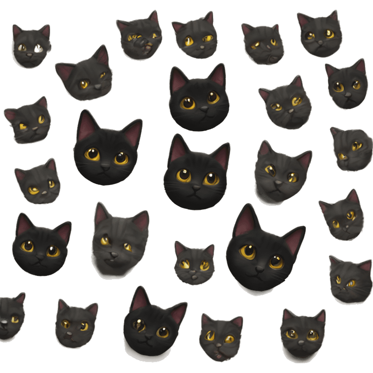 jorden 4 black cats emoji