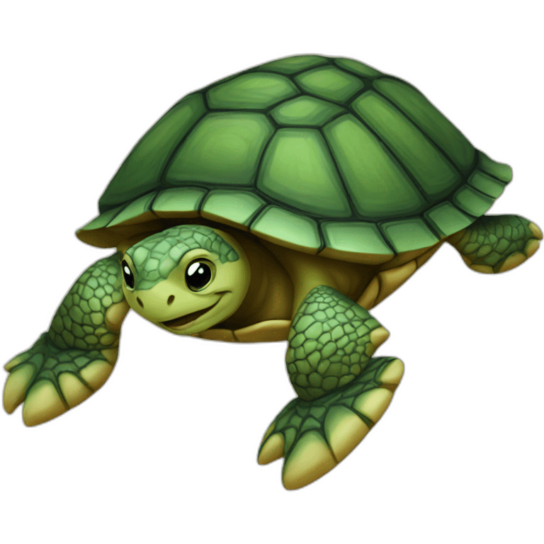 The turtle is fast emoji