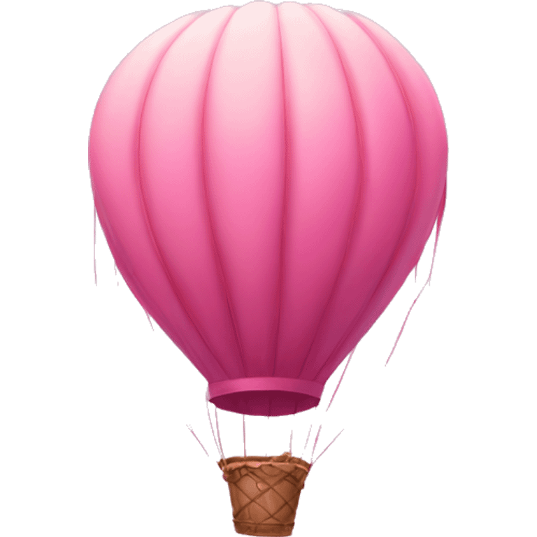 Pink hot air Halloween with roses and hearts  emoji