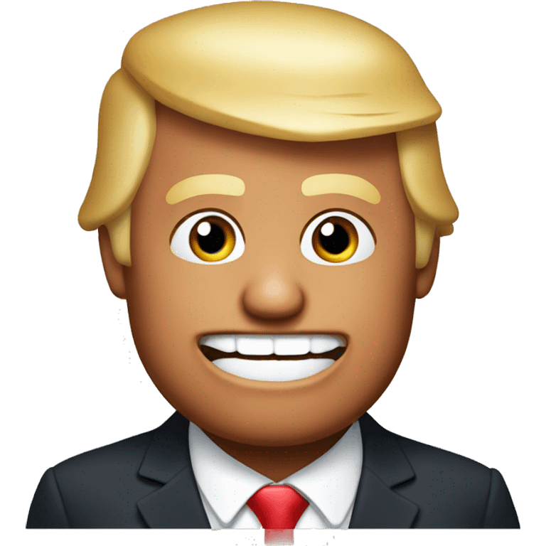 Donald Trump eating steak emoji