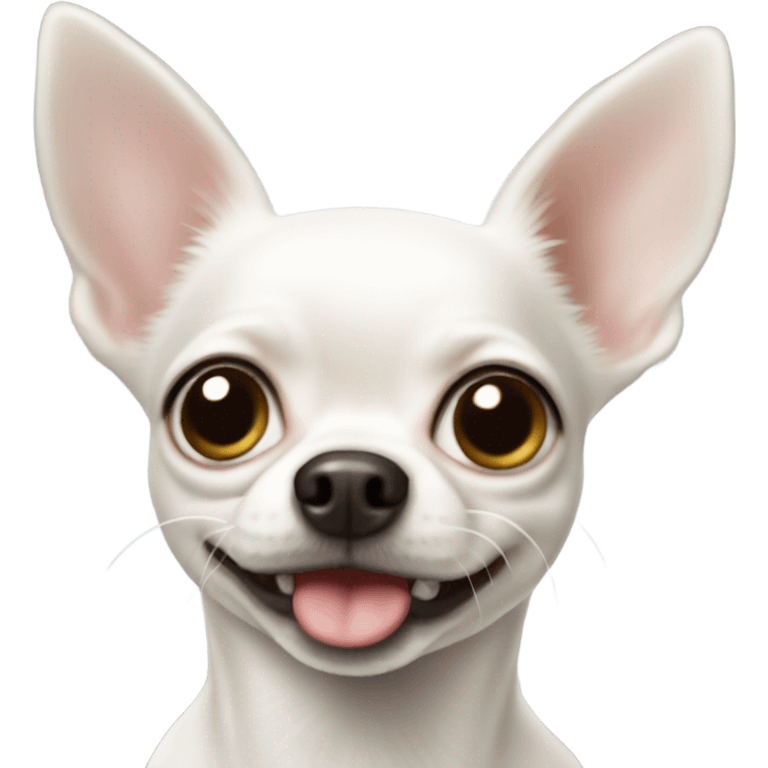 White chihuahua  emoji