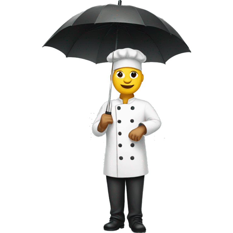 Chef with an umbrella  emoji