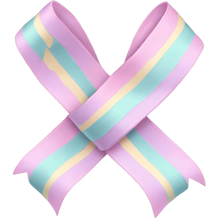 Pastel ribbon emoji