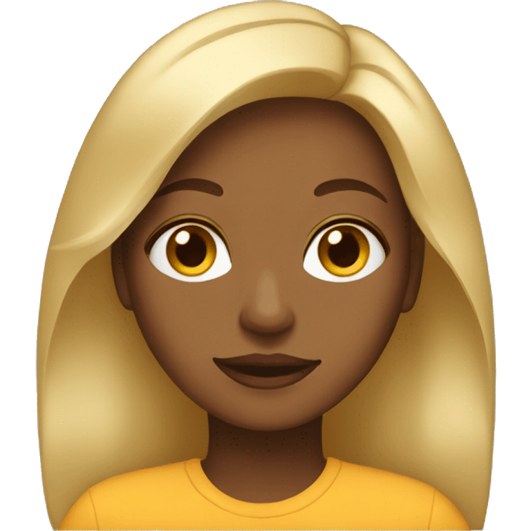 Brown blonde Girl  emoji