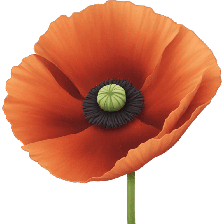 Poppy flower emoji