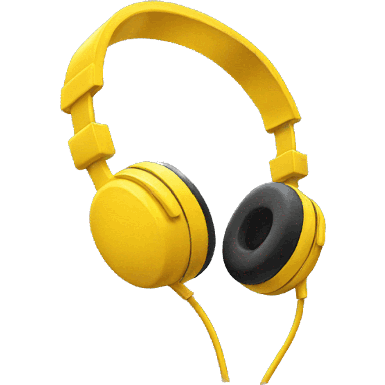 yellow headphones emoji