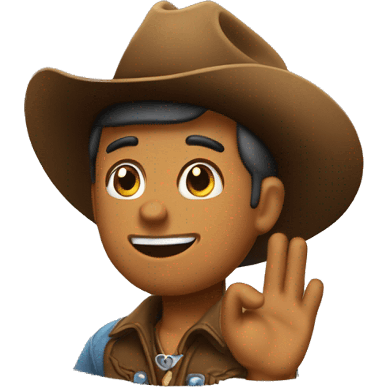 Cowboy saluting emoji