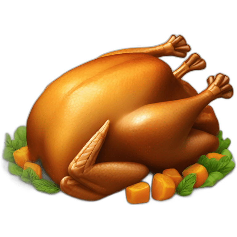 cooked turkey emoji