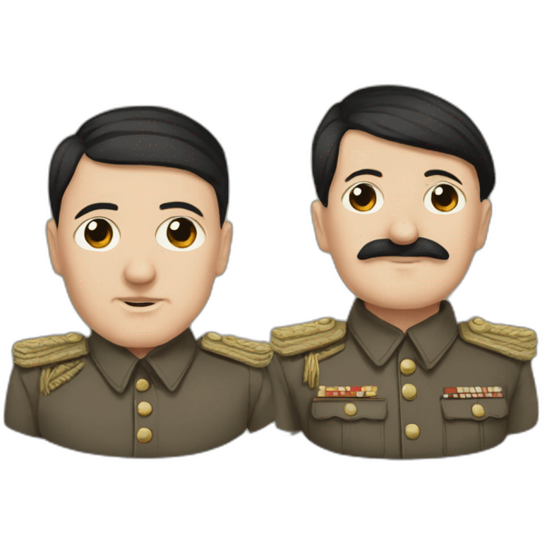 hitler with staline emoji