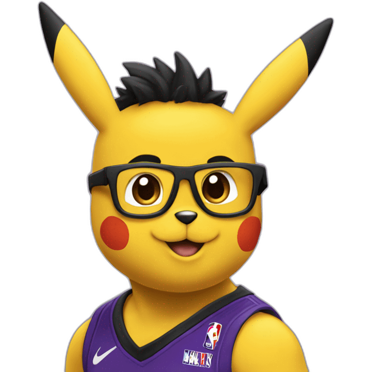 Pikachu in Lakers  emoji