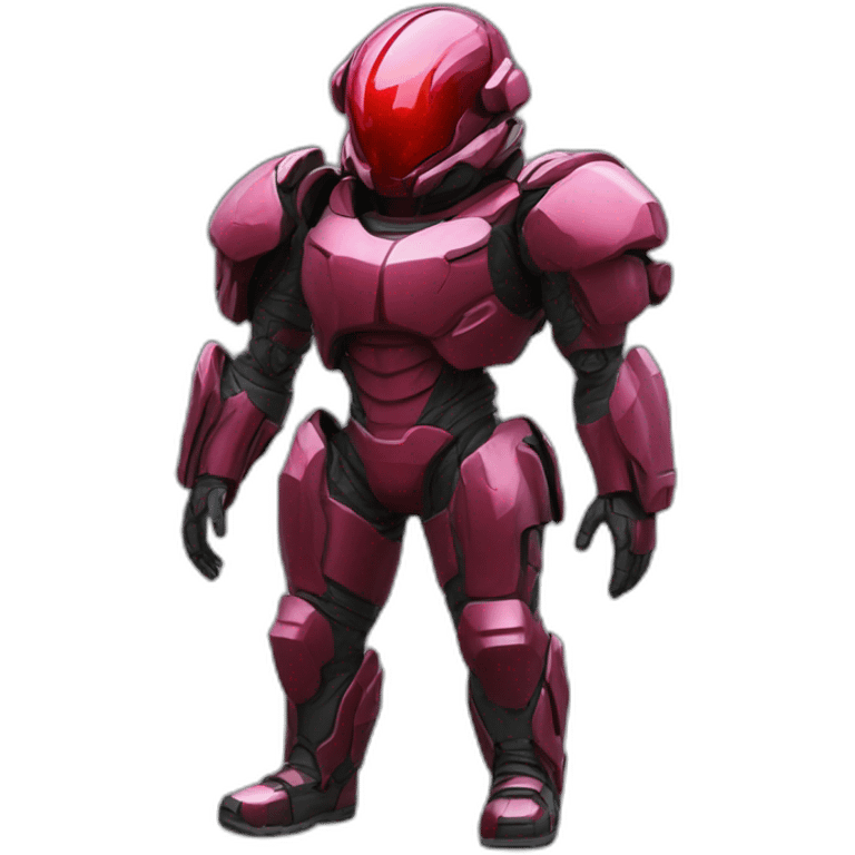 futuristic Autonomous Combat colored crimson armored pants emoji