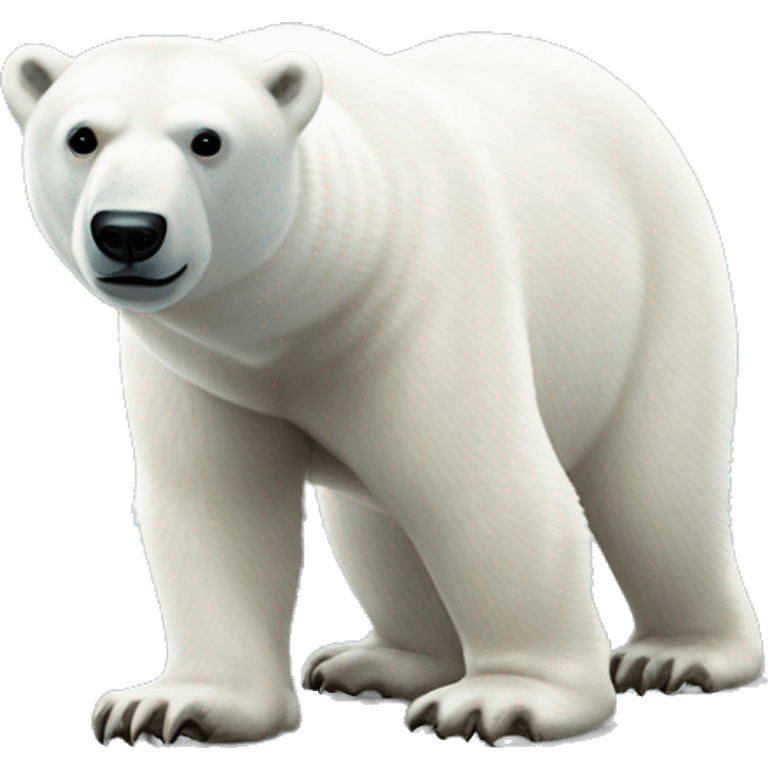 polar bear, full body,  to the right emoji