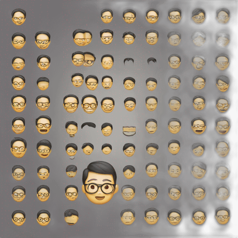 chinese round glasses developer emoji