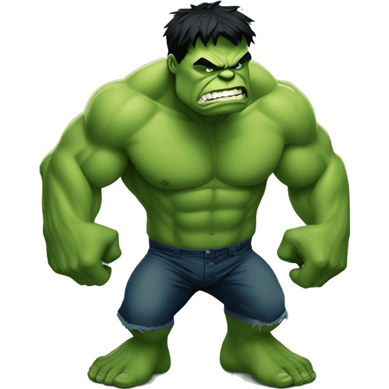 Hulk squatting  emoji