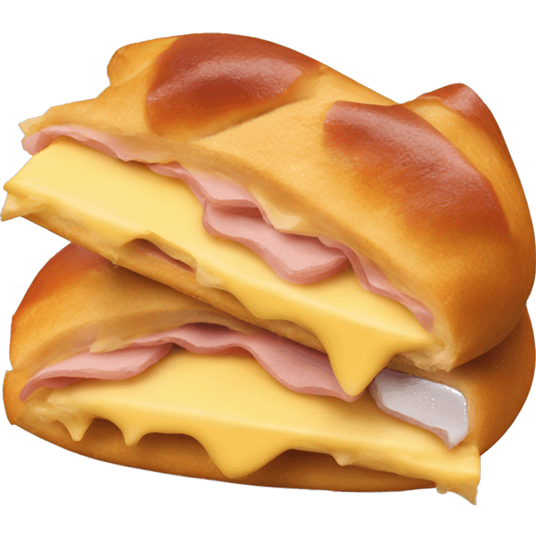 Ham and cheese crescent emoji