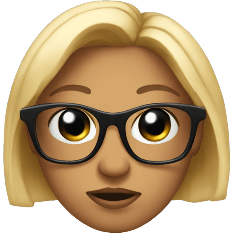 Tess judging you with sunglasses.  emoji