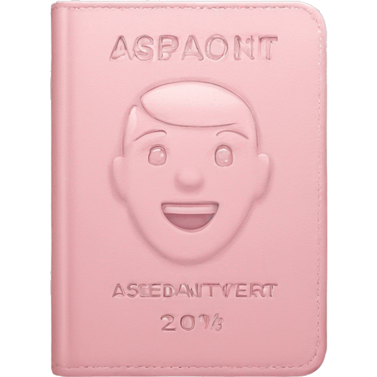 Light pink passport  emoji