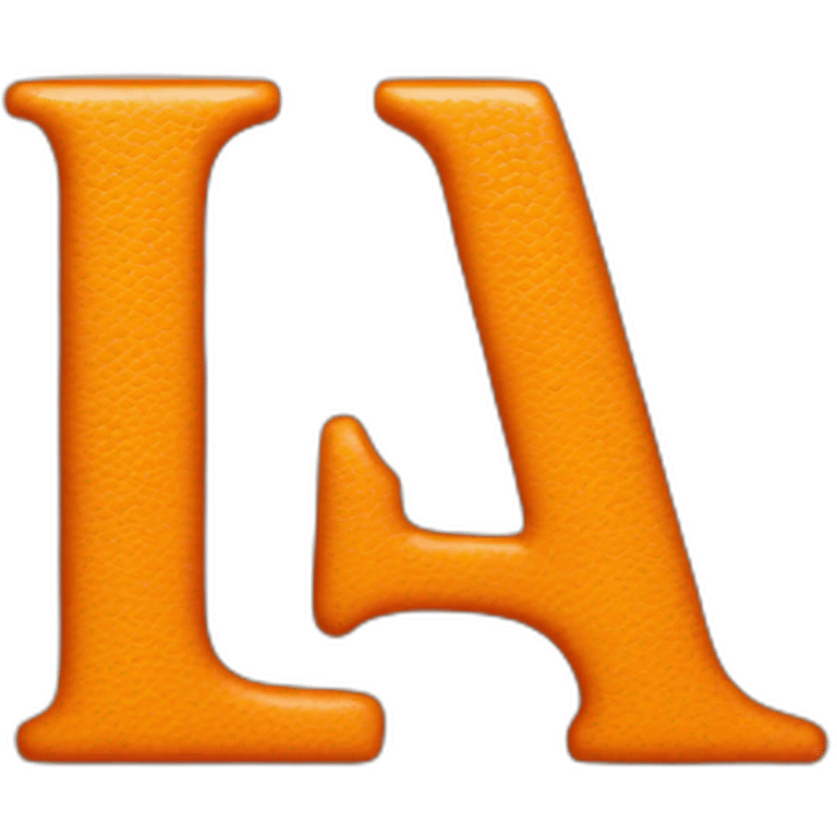 l LETTER orange emoji