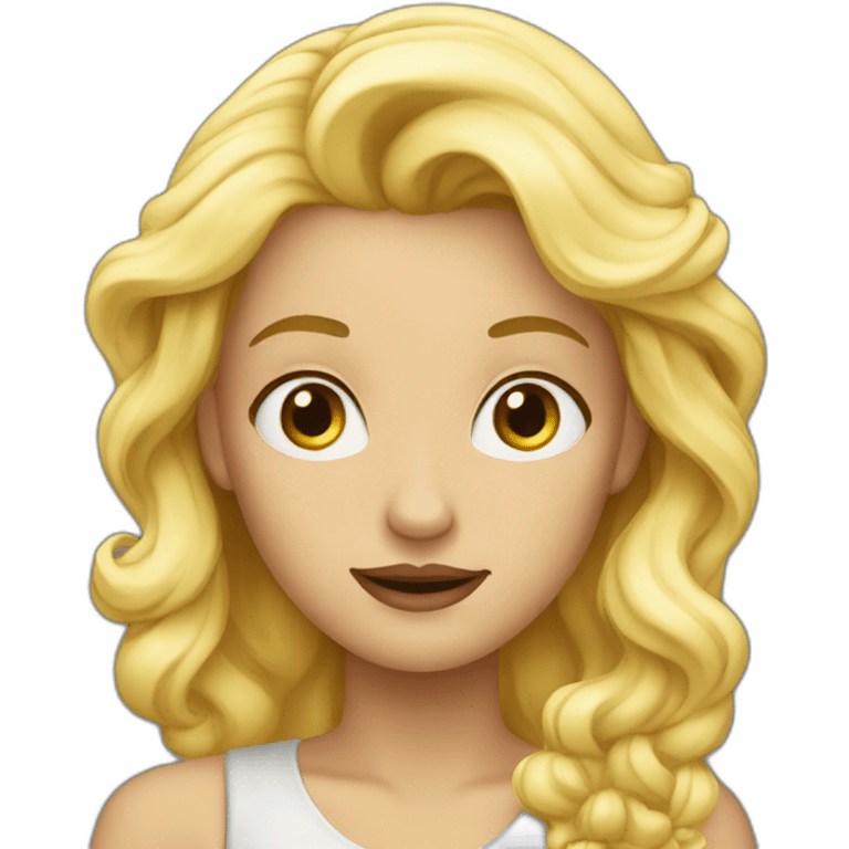 blonde qui fume emoji