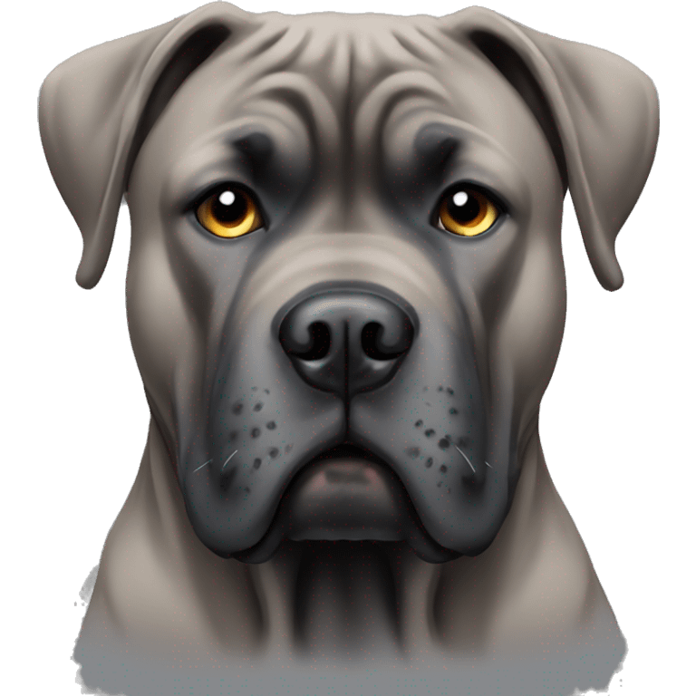 Cane Corso with cropped ears emoji