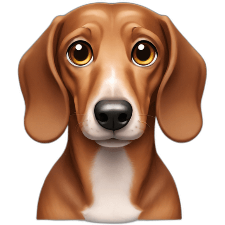 Long heard Dachshund  emoji