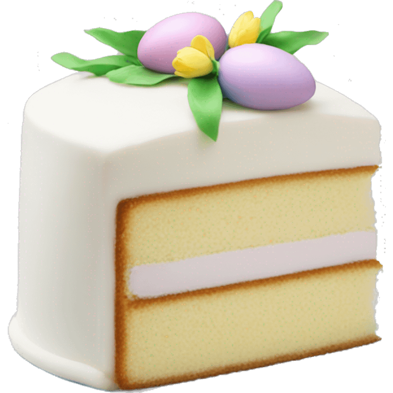 Easter white cake emoji