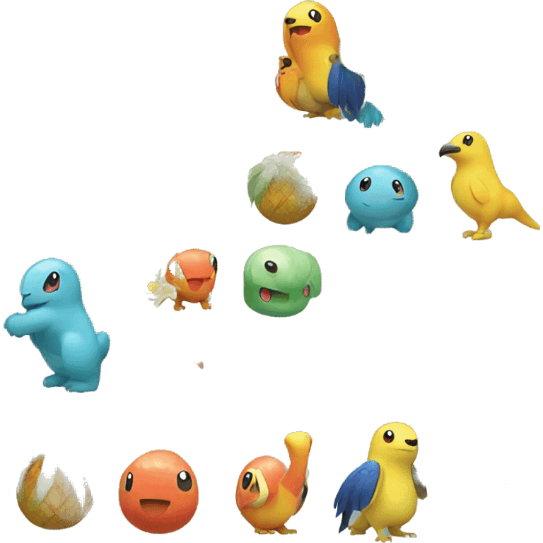 Colorful tropical Pokémon  emoji