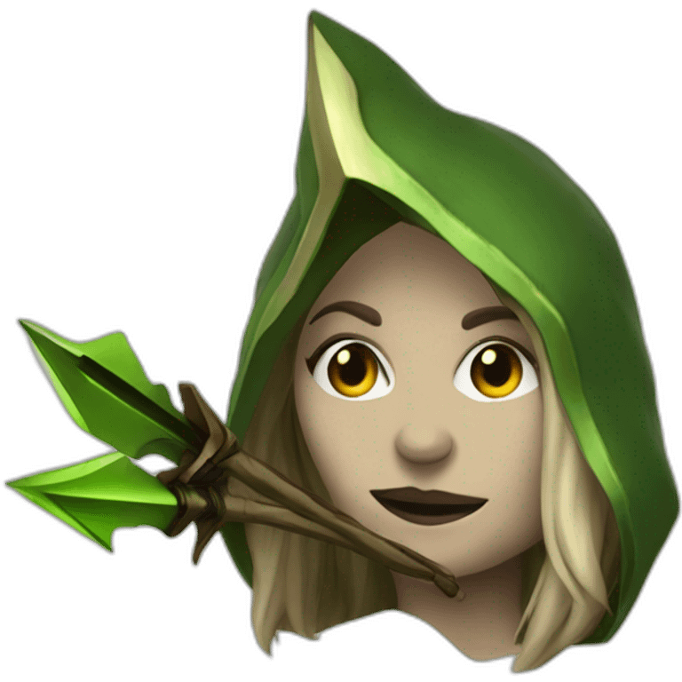 sylvanas with arrow emoji