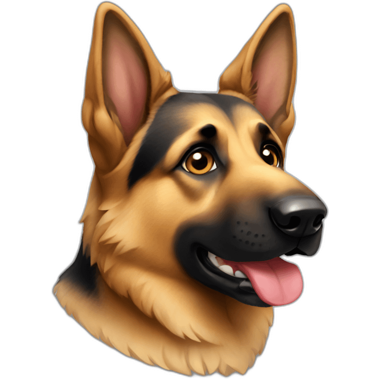 german shepherd dog emoji